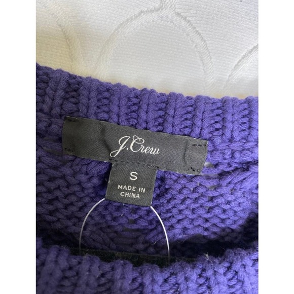 J. Crew Diagonal Chunky Cable Knit Sweater Size Small NWT - Picture 4 of 6